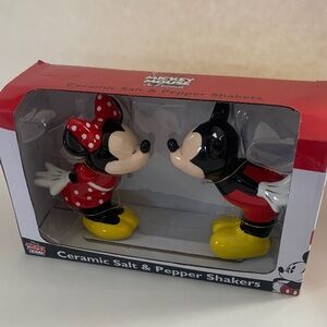 Disney Mickey & Minnie Ceramic Shakers - Red, Black, Yellow